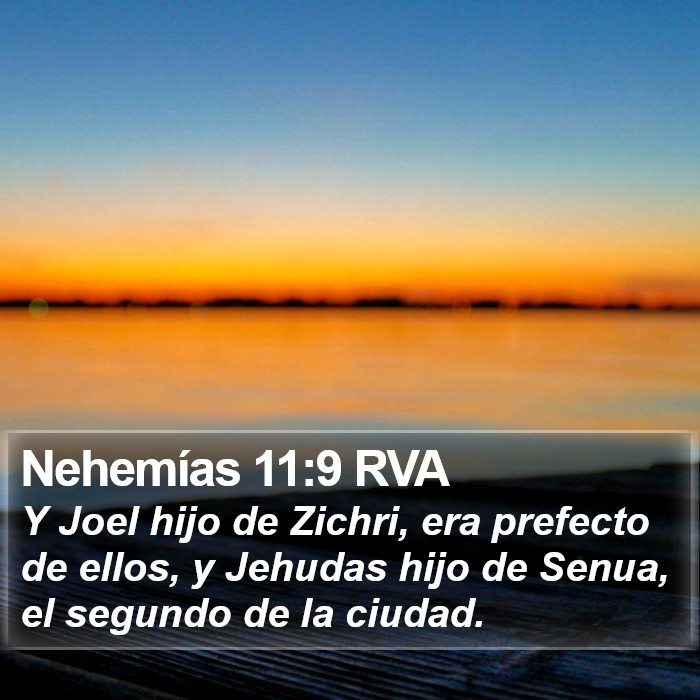 Nehemías 11:9 RVA Bible Study