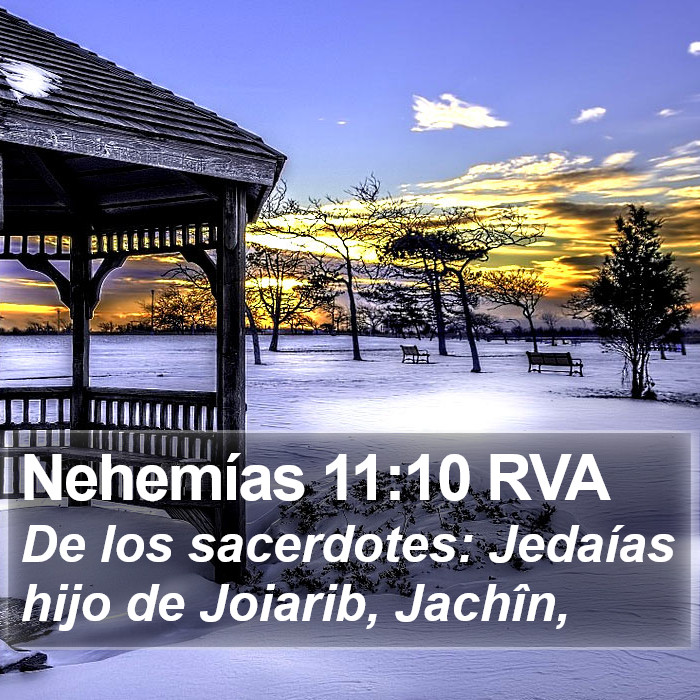 Nehemías 11:10 RVA Bible Study