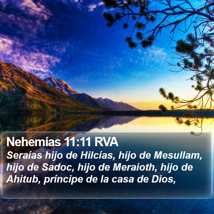 Nehemías 11:11 RVA Bible Study