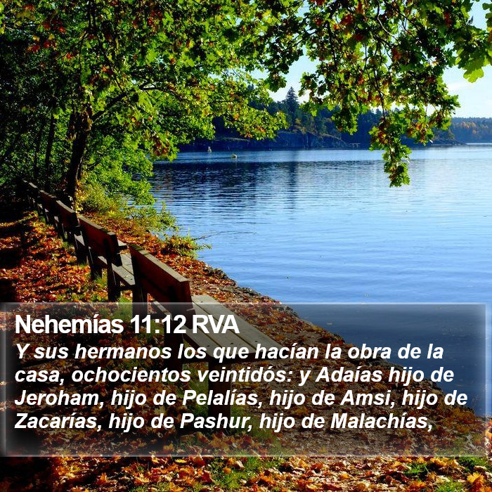 Nehemías 11:12 RVA Bible Study