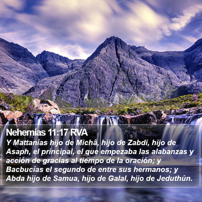 Nehemías 11:17 RVA Bible Study