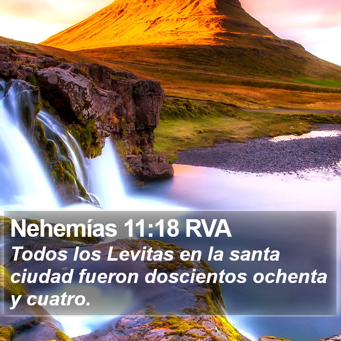 Nehemías 11:18 RVA Bible Study