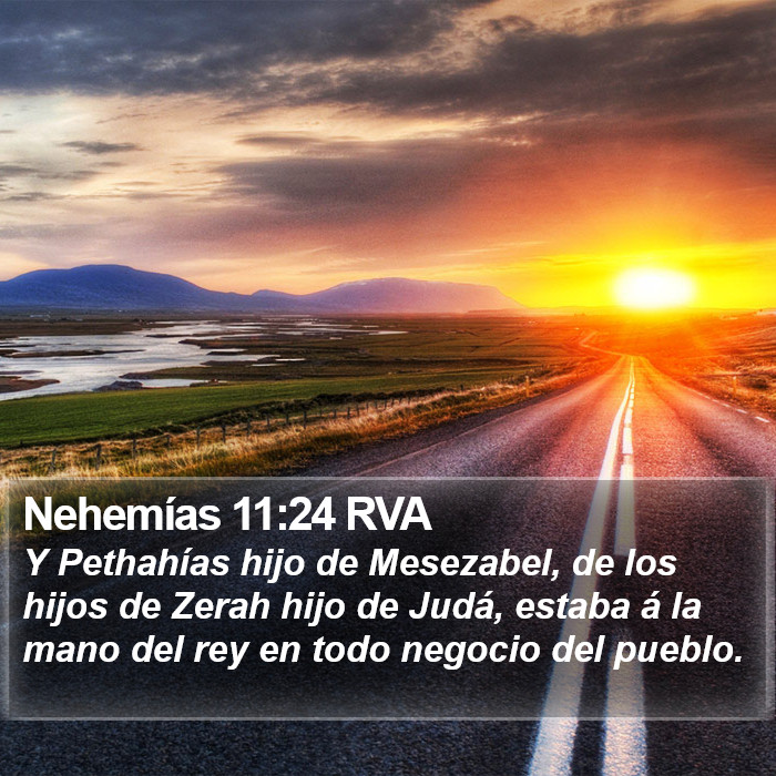 Nehemías 11:24 RVA Bible Study