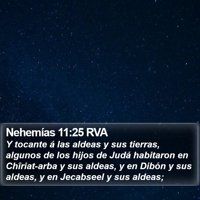 Nehemías 11:25 RVA Bible Study