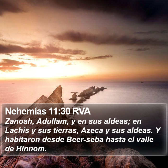 Nehemías 11:30 RVA Bible Study