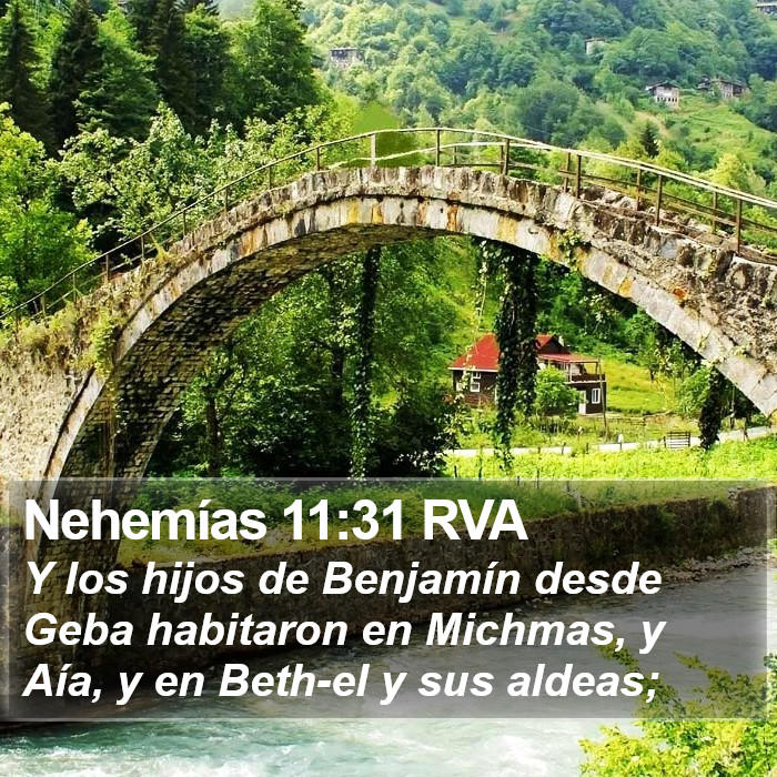 Nehemías 11:31 RVA Bible Study