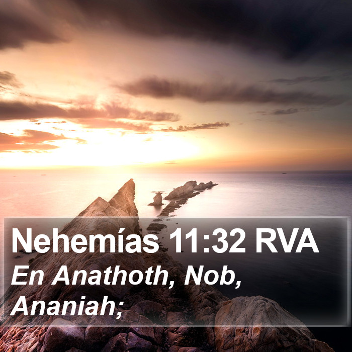 Nehemías 11:32 RVA Bible Study