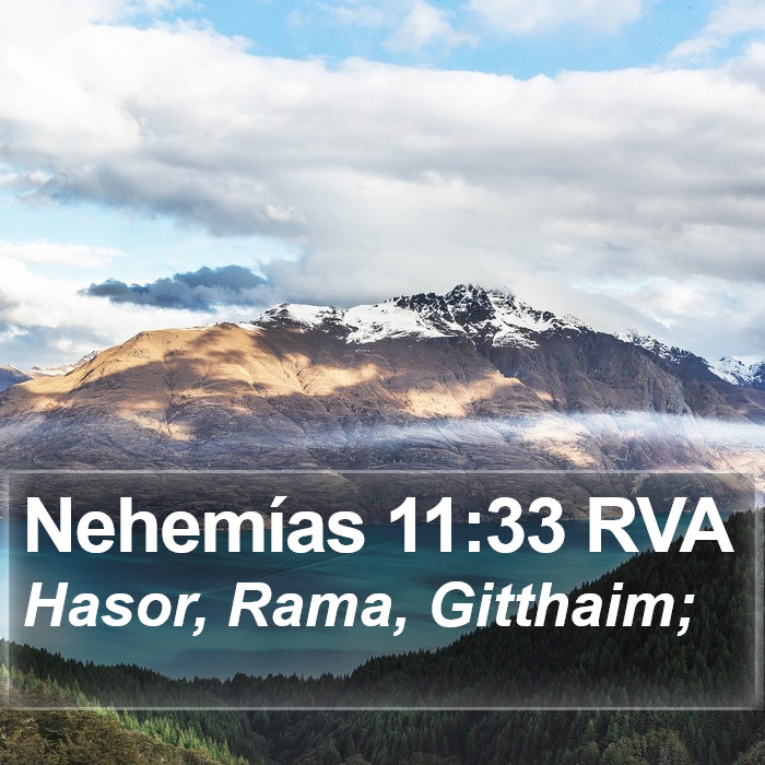 Nehemías 11:33 RVA Bible Study