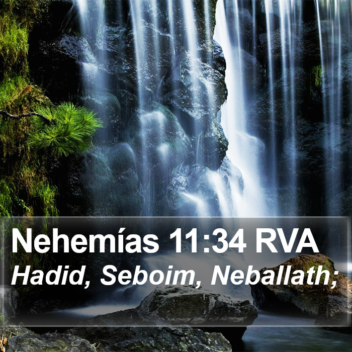 Nehemías 11:34 RVA Bible Study