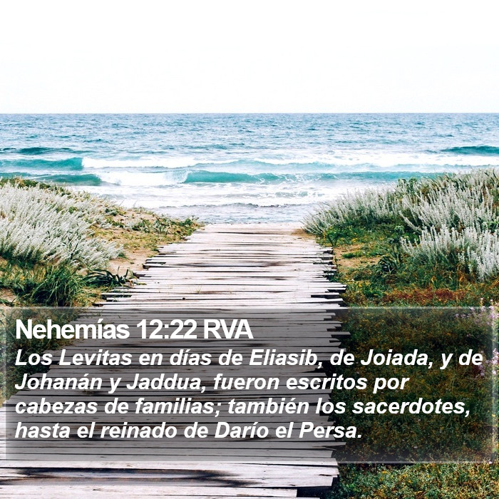 Nehemías 12:22 RVA Bible Study