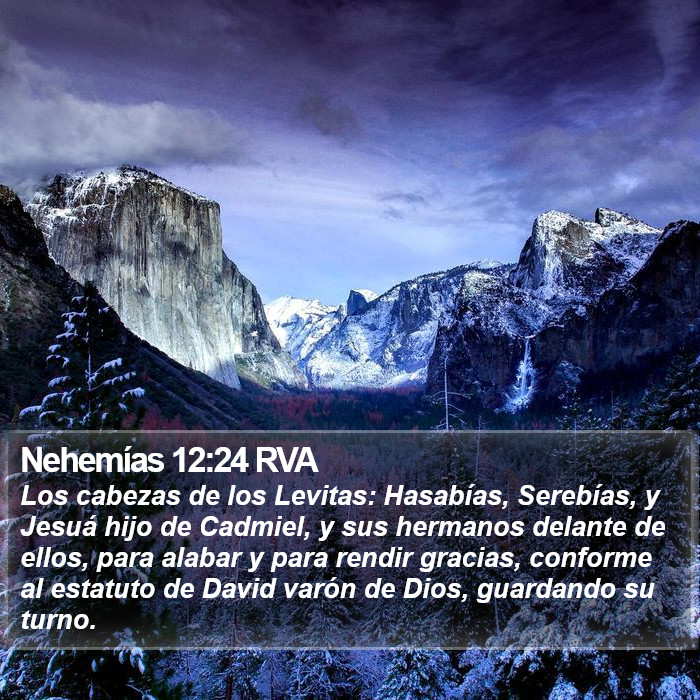 Nehemías 12:24 RVA Bible Study