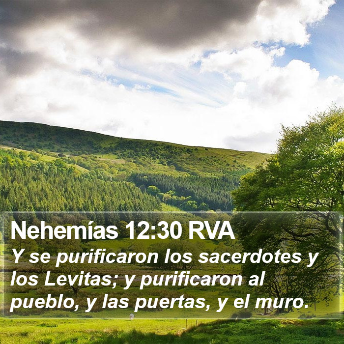 Nehemías 12:30 RVA Bible Study