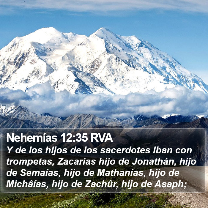 Nehemías 12:35 RVA Bible Study