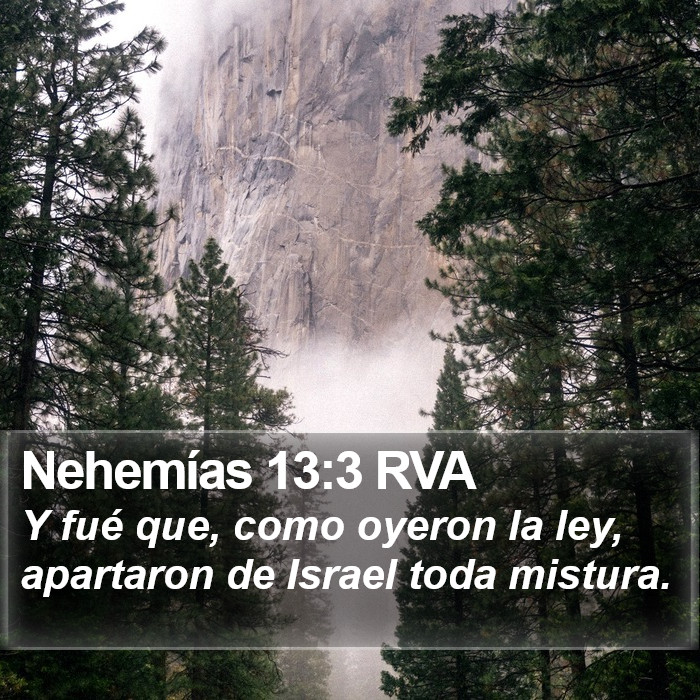 Nehemías 13:3 RVA Bible Study