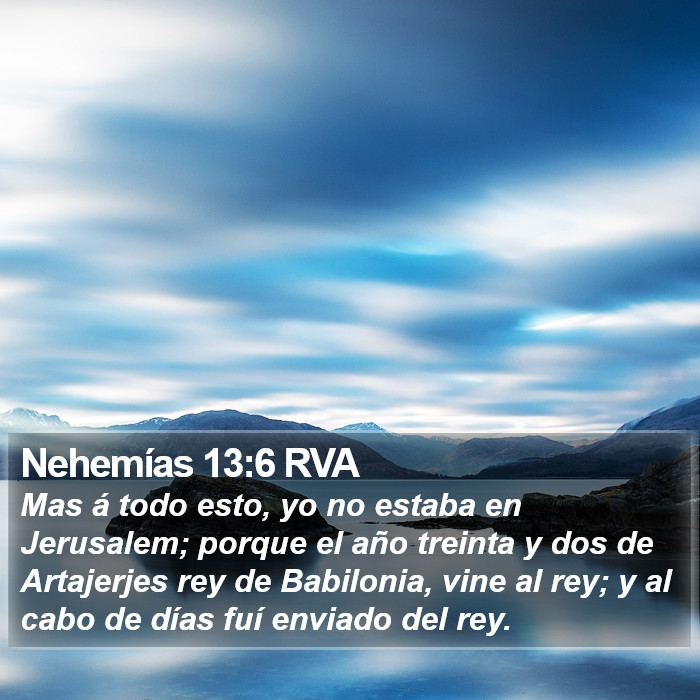 Nehemías 13:6 RVA Bible Study