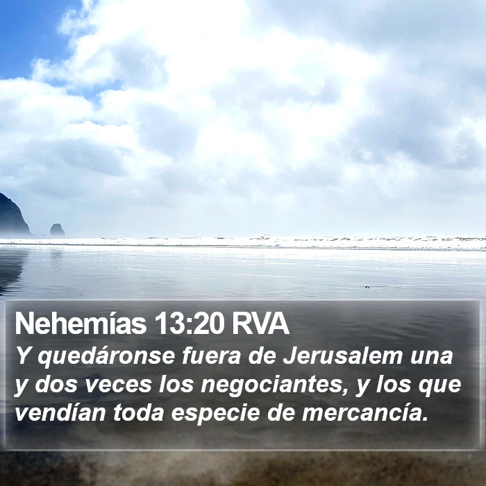 Nehemías 13:20 RVA Bible Study