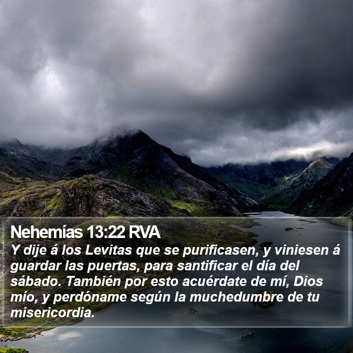 Nehemías 13:22 RVA Bible Study