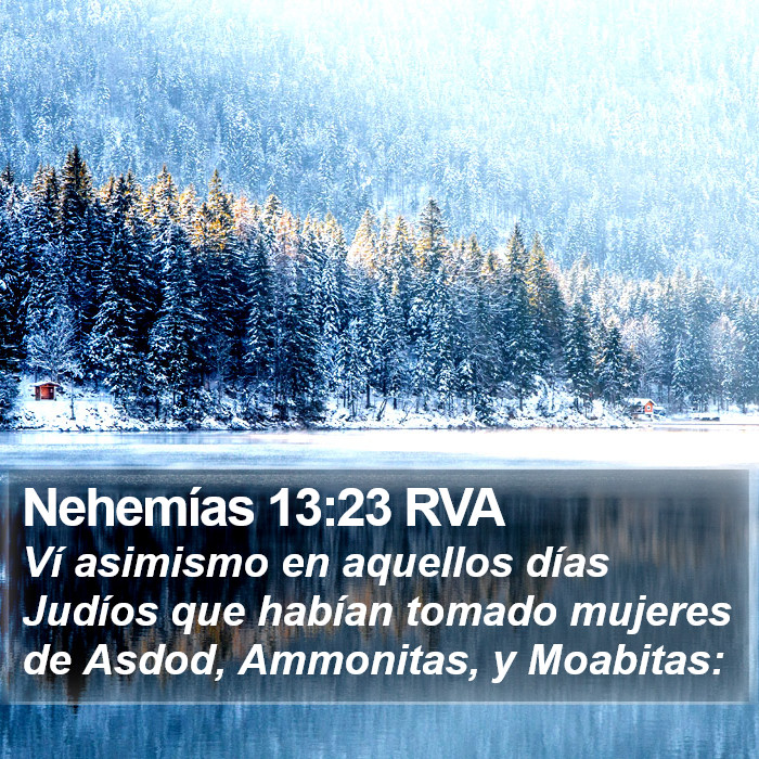 Nehemías 13:23 RVA Bible Study