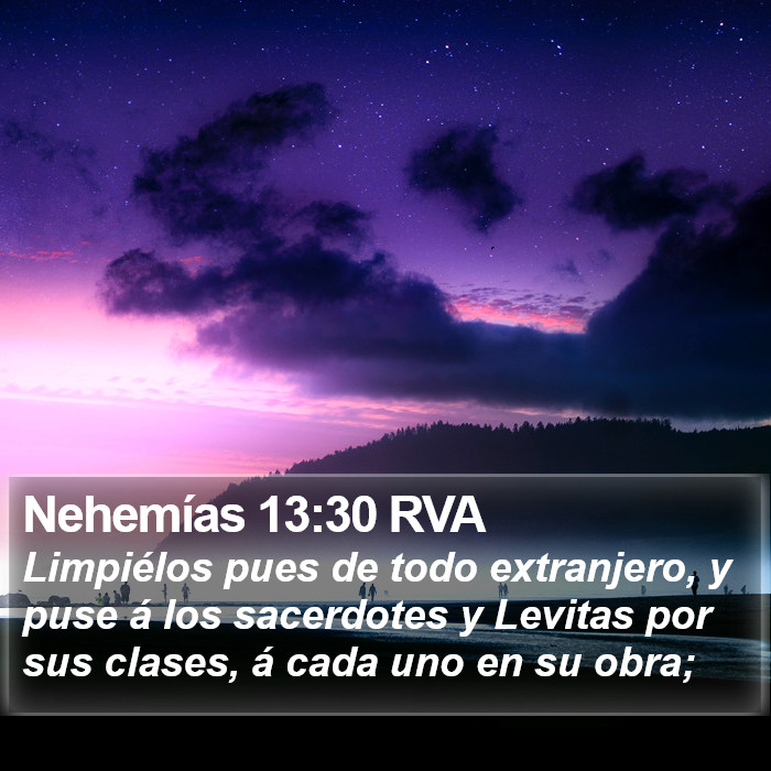 Nehemías 13:30 RVA Bible Study