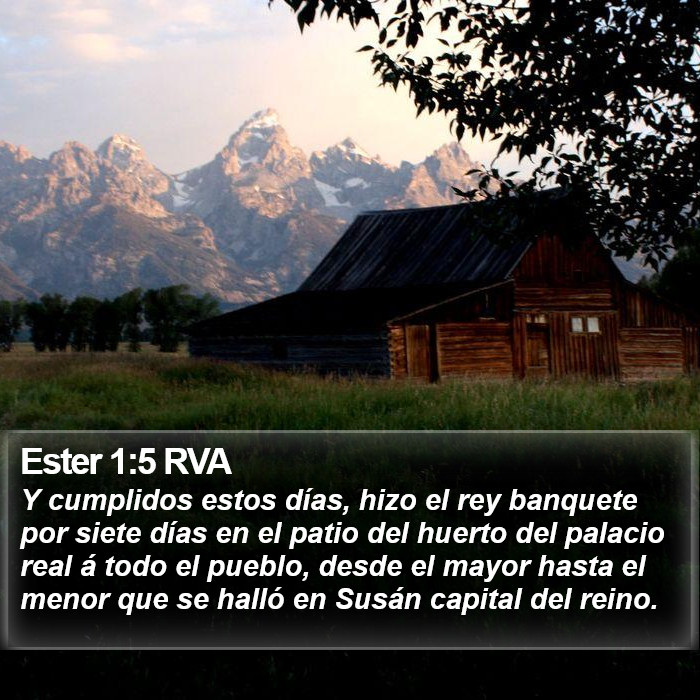 Ester 1:5 RVA Bible Study