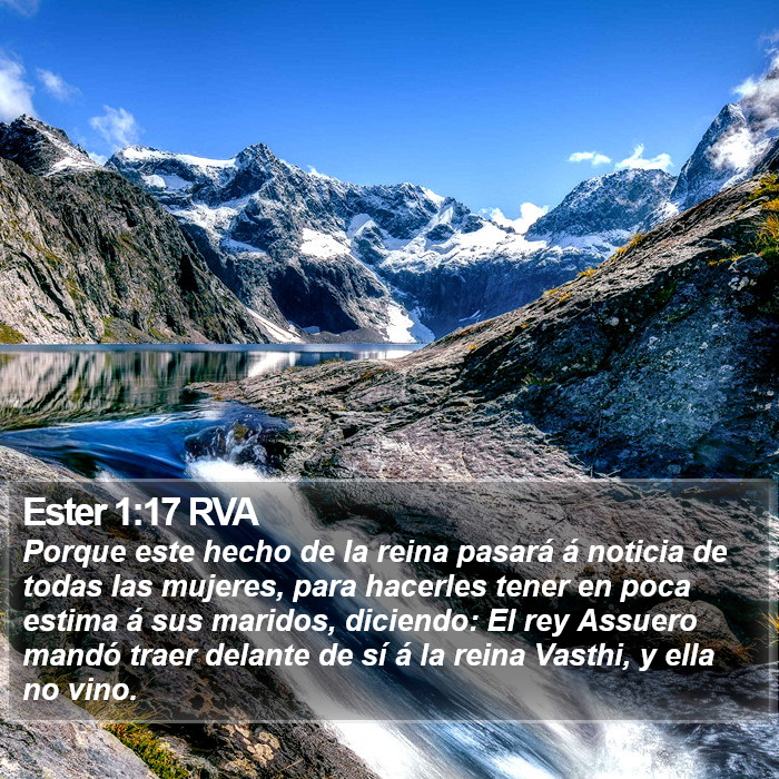 Ester 1:17 RVA Bible Study