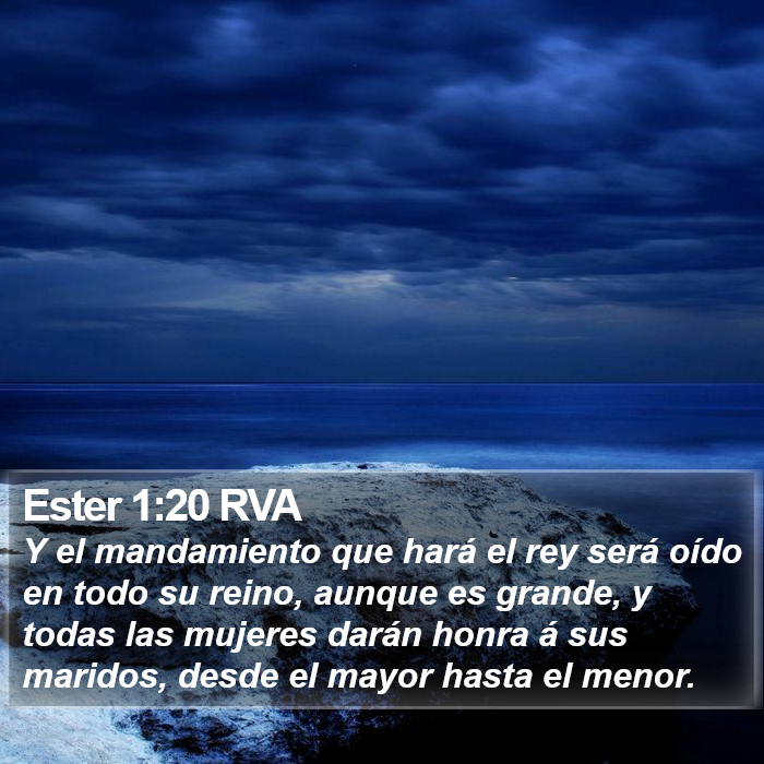 Ester 1:20 RVA Bible Study