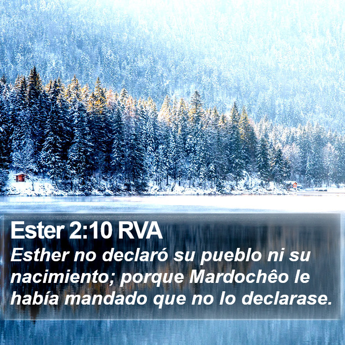 Ester 2:10 RVA Bible Study