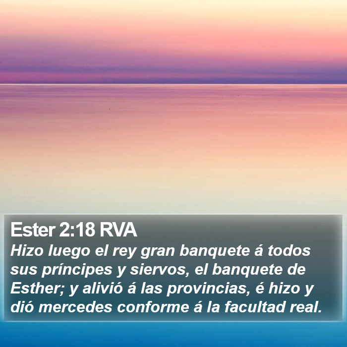 Ester 2:18 RVA Bible Study