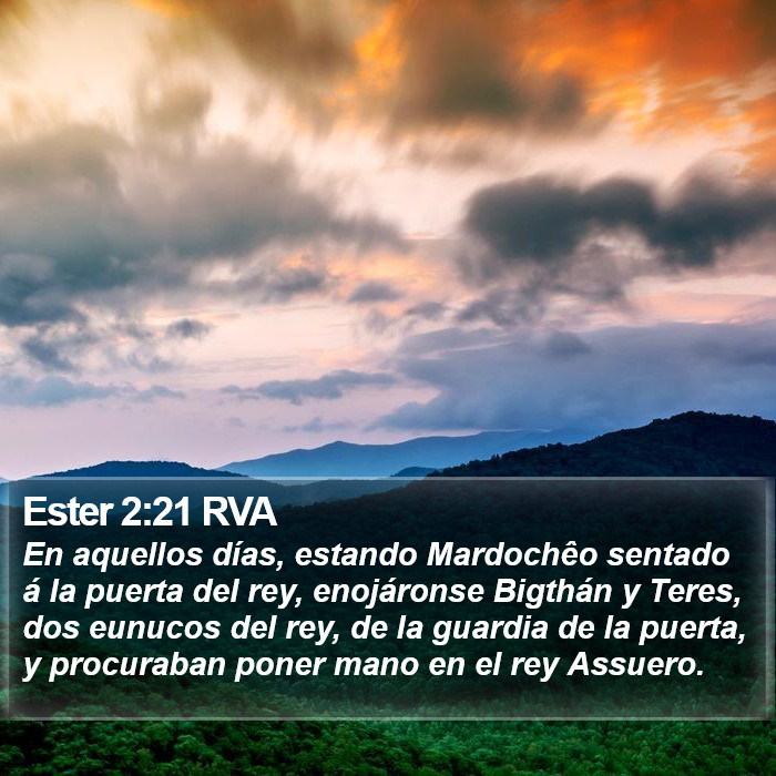 Ester 2:21 RVA Bible Study