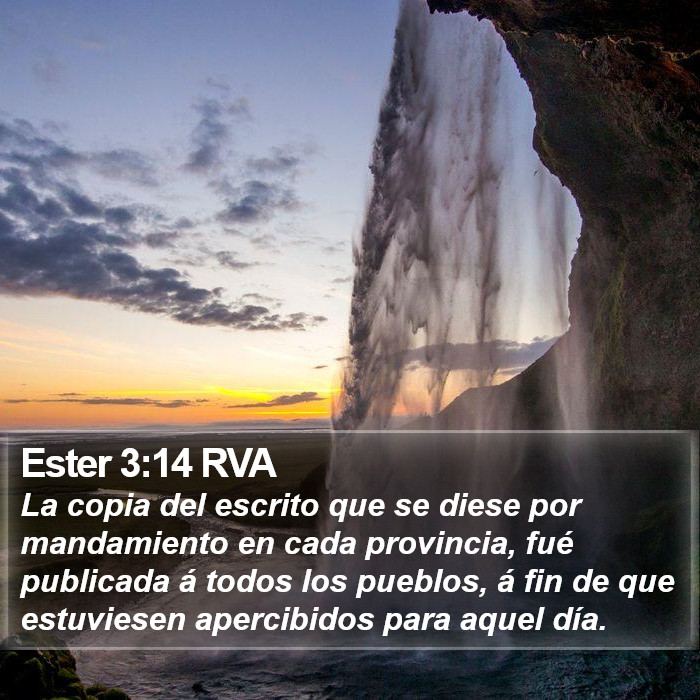 Ester 3:14 RVA Bible Study