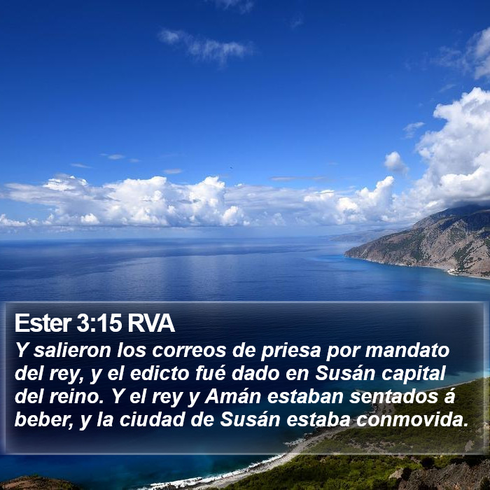 Ester 3:15 RVA Bible Study