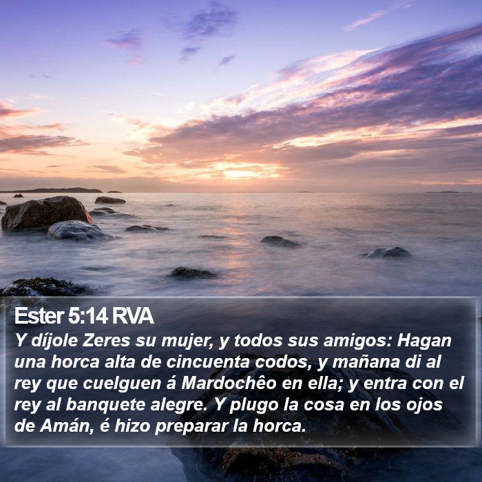 Ester 5:14 RVA Bible Study