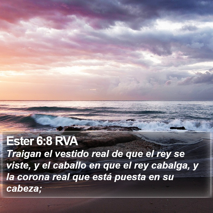 Ester 6:8 RVA Bible Study