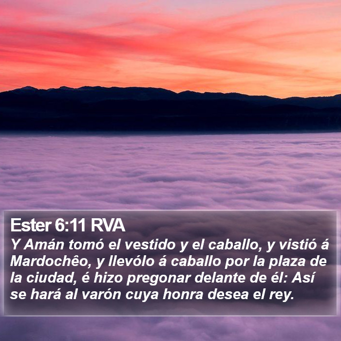 Ester 6:11 RVA Bible Study