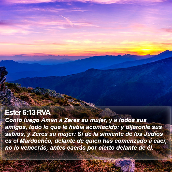 Ester 6:13 RVA Bible Study