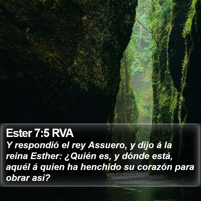 Ester 7:5 RVA Bible Study