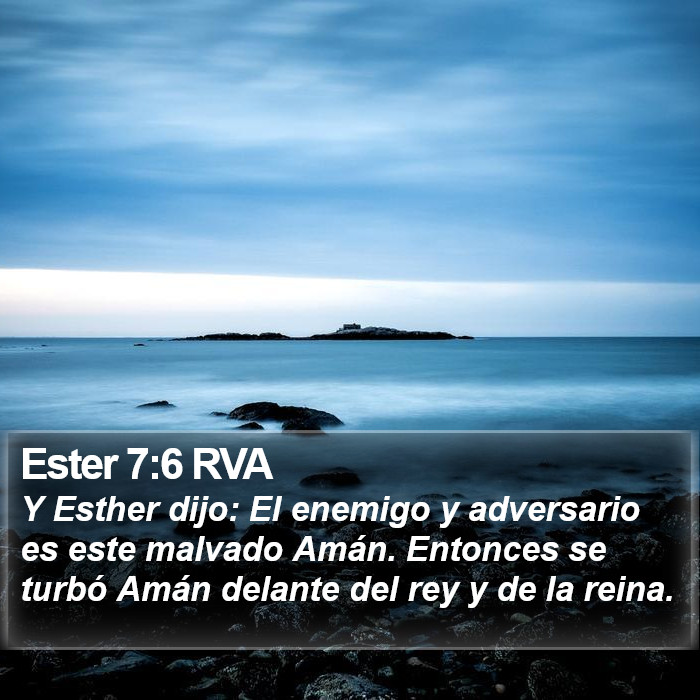 Ester 7:6 RVA Bible Study