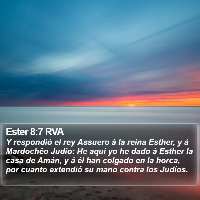 Ester 8:7 RVA Bible Study