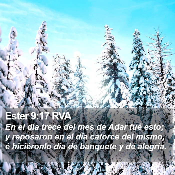Ester 9:17 RVA Bible Study