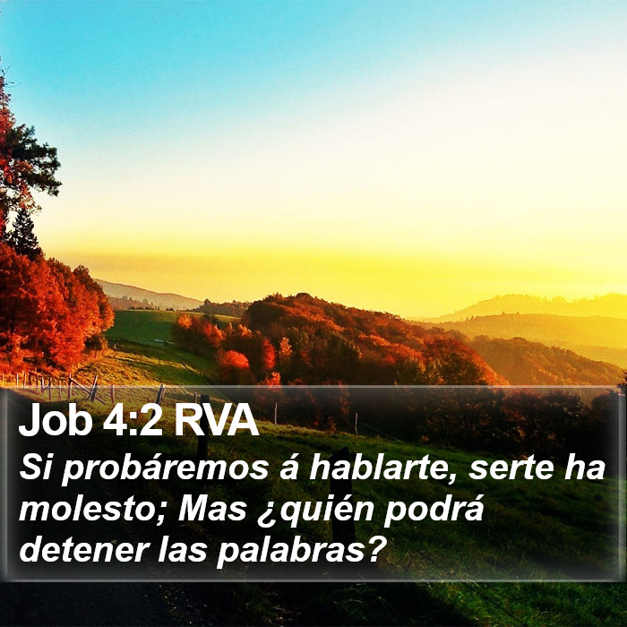 Job 4:2 RVA Bible Study