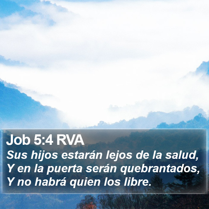 Job 5:4 RVA Bible Study