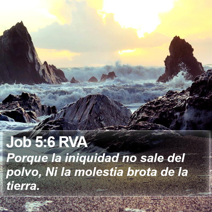 Job 5:6 RVA Bible Study