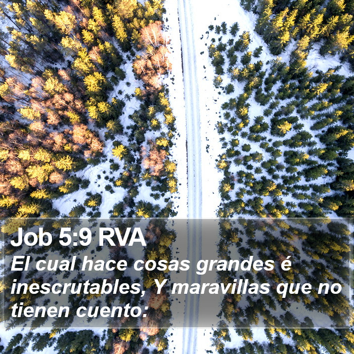 Job 5:9 RVA Bible Study