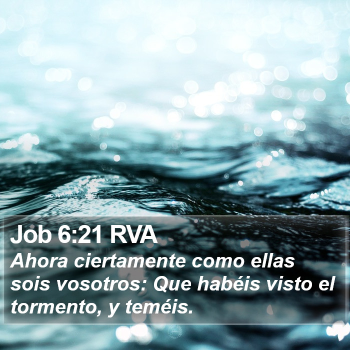 Job 6:21 RVA Bible Study