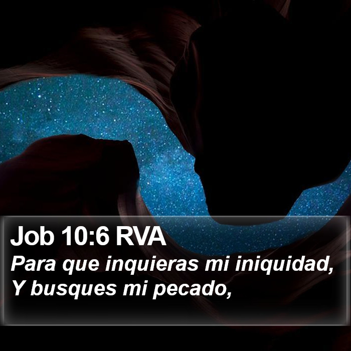 Job 10:6 RVA Bible Study