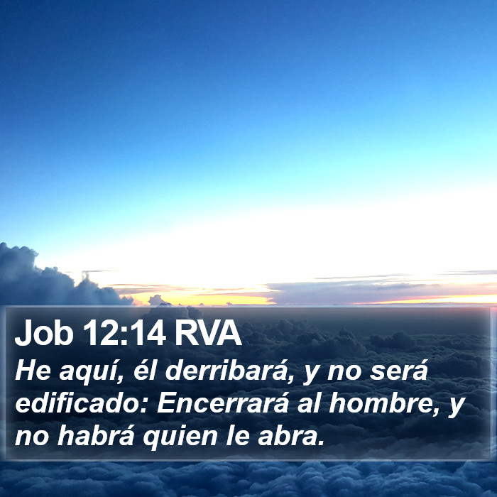 Job 12:14 RVA Bible Study