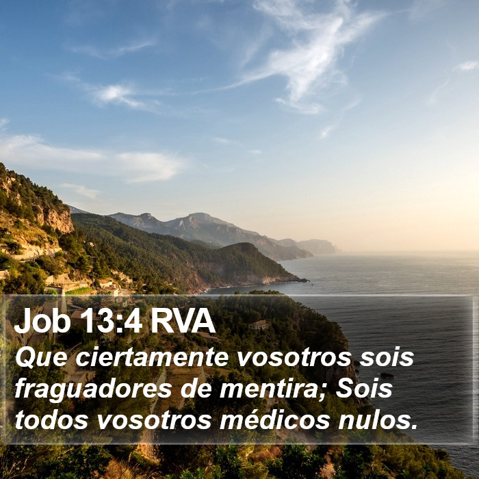 Job 13:4 RVA Bible Study