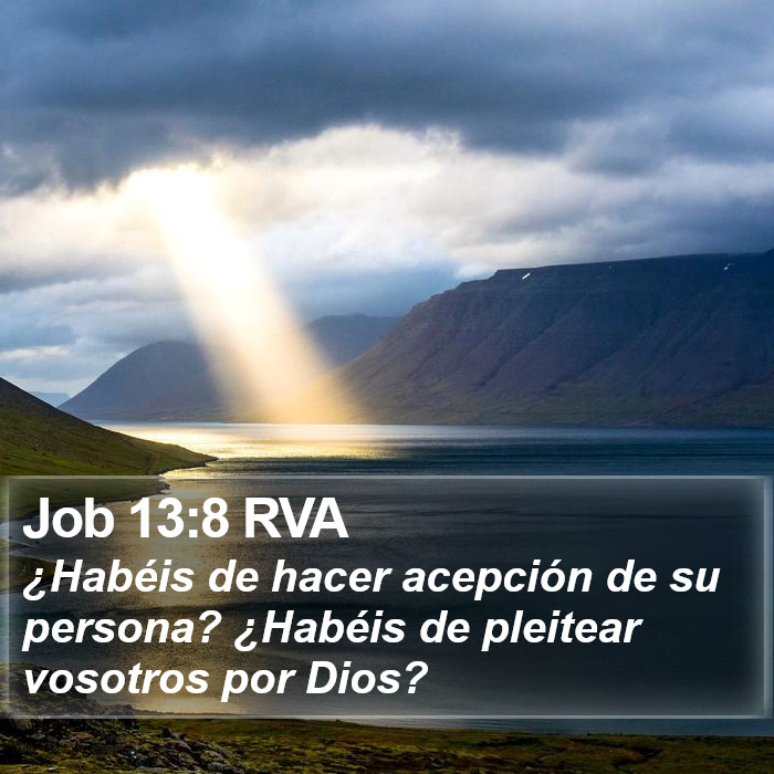 Job 13:8 RVA Bible Study