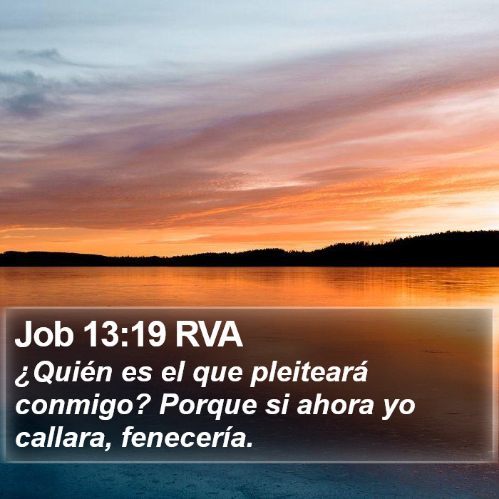 Job 13:19 RVA Bible Study