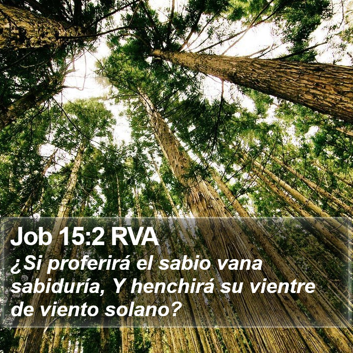 Job 15:2 RVA Bible Study